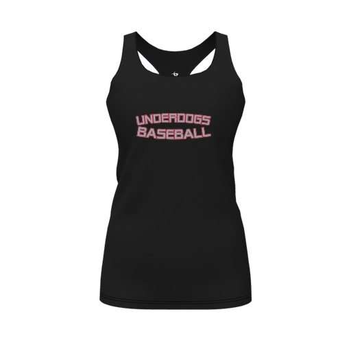 [FT0TRBBK-FYS-LOGO2] Decker Racerback Tank Top (Female Youth S, Black, Logo 2)