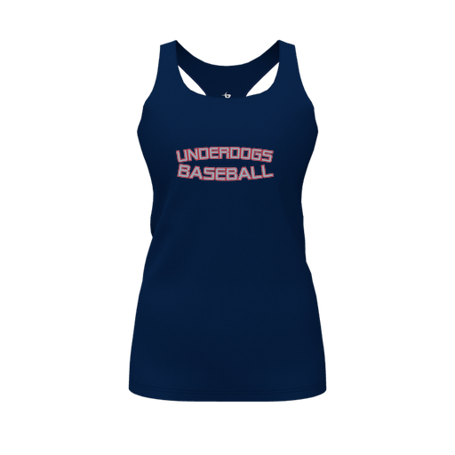 [FT0TRBNV-FYS-LOGO2] Decker Racerback Tank Top (Female Youth S, Navy, Logo 2)