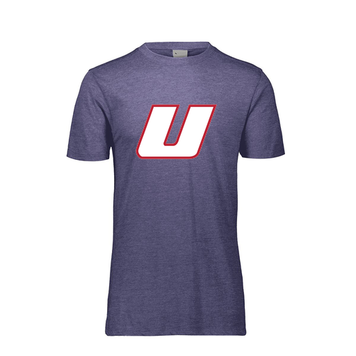 [FTSCUBNV-YS-LOGO1] Decker Youth Tri-Blend T-Shirt - Short Sleeve (Youth S, Navy, Logo 1)