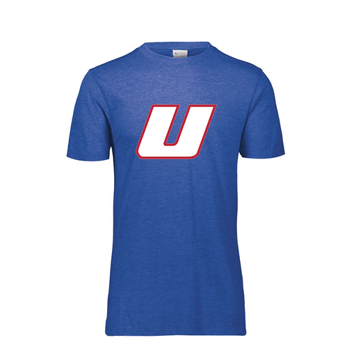 [FTSCUBRY-YS-LOGO1] Decker Youth Tri-Blend T-Shirt - Short Sleeve (Youth S, Royal, Logo 1)