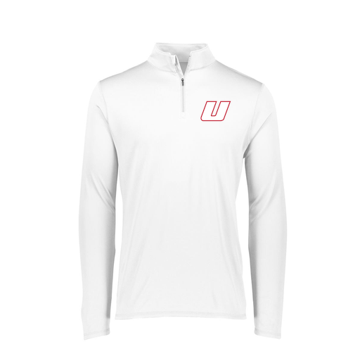 [FTLQFLWH-FAXS-LOGO1] Decker Women's Flex-Lite 1/4 Zip Shirt (Female Adult XS, White, Logo 1)