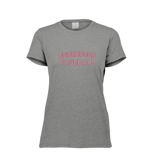 [FTSCUBGY-FAXS-LOGO2] Decker Women's Tri-Blend T-Shirt - Short Sleeve (Female Adult XS, Gray, Logo 2)
