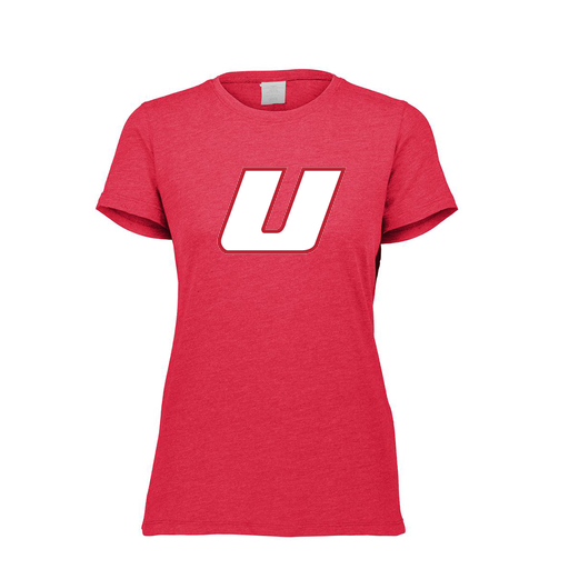 [FTSCUBRD-FAXS-LOGO1] Decker Women's Tri-Blend T-Shirt - Short Sleeve (Female Adult XS, Red, Logo 1)