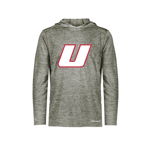 [FOLHCGGY-AS-LOGO1] Decker Men's Charge Hoodie (Adult S, Gray, Logo 1)