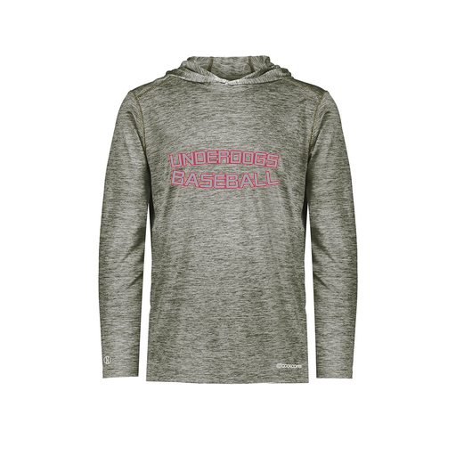 [FOLHCGGY-AS-LOGO2] Decker Men's Charge Hoodie (Adult S, Gray, Logo 2)