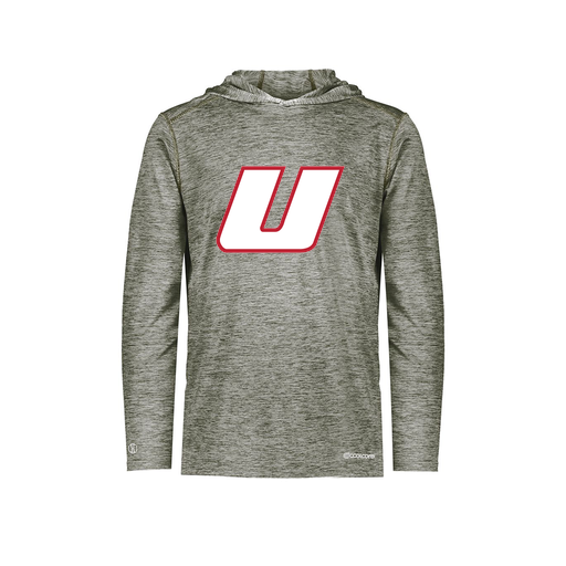 [FOLHCGGY-YS-LOGO1] Decker Youth Charge Hoodie (Youth S, Gray, Logo 1)