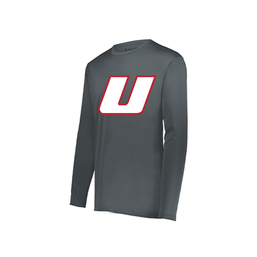 [222822.059.XS-LOGO1] Men's LS Smooth Sport Shirt (Adult XS, Gray, Logo 1)