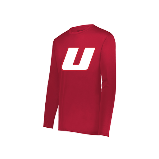 [222822.083.XS-LOGO1] Men's LS Smooth Sport Shirt (Adult XS, Red, Logo 1)