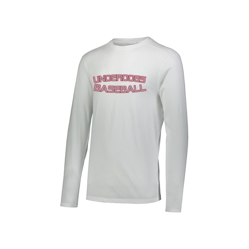 [FTLCUBWH-YS-LOGO2] Decker Youth Tri-Blend T-Shirt - Long Sleeve (Youth S, White, Logo 2)